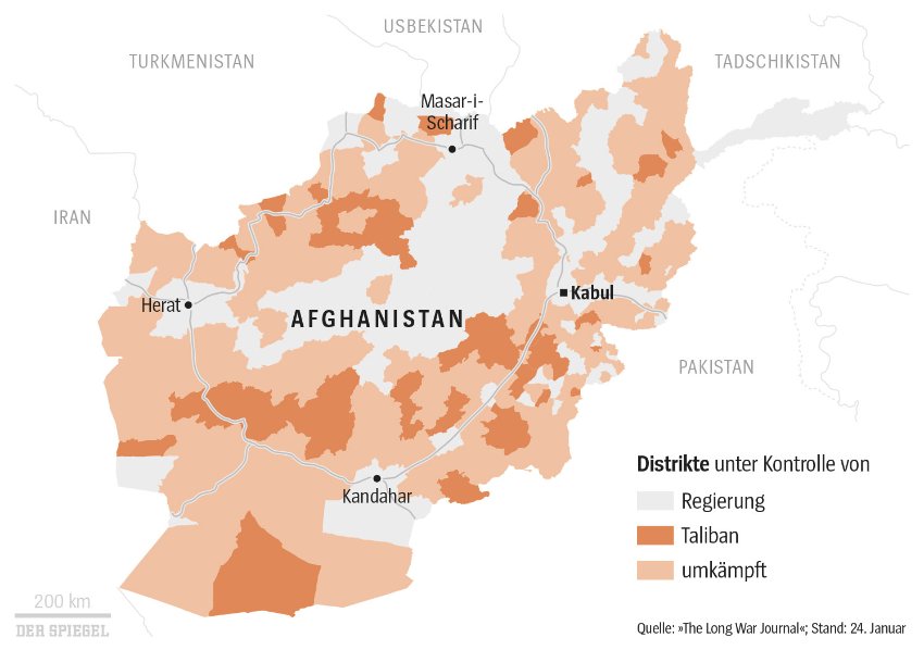 Afghanistan Karte Taliban