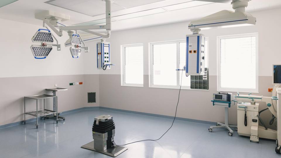 Ausgeräumt: Ein Operationssaal im Klinikum Ortenau in Oberkirch, Baden-Württemberg